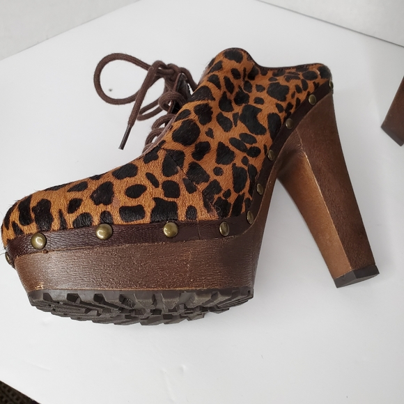 Sam Edelman faye clog leopard print size 8 - Picture 7 of 8